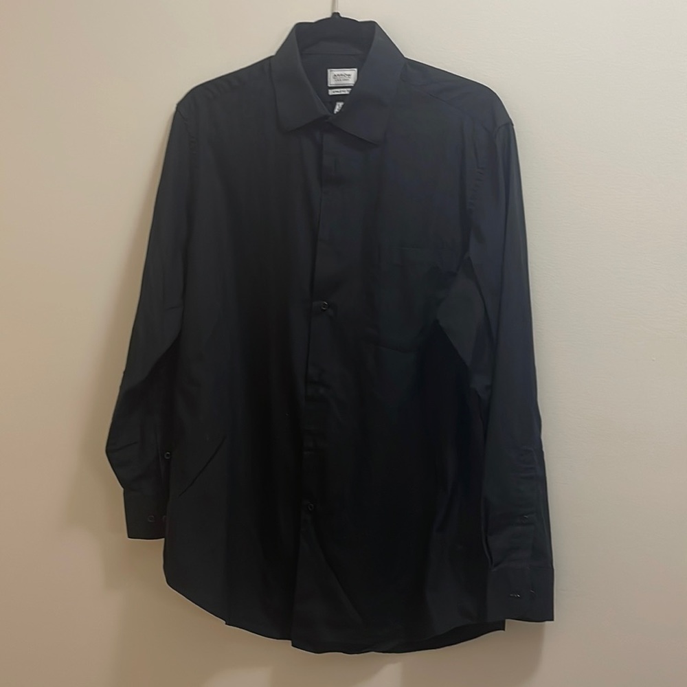 Black button down